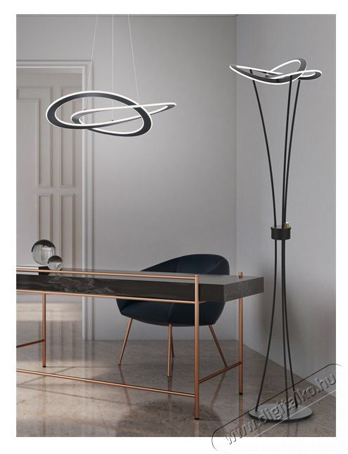 TRIO 321710142 OAKLAND 52W 5650lm 3000K antracit f&uuml;ggesztett l&aacute;mpatest H&aacute;ztart&aacute;s / Otthon / K&uuml;lt&eacute;r - Vil&aacute;g&iacute;t&aacute;s / elektromoss&aacute;g - Fali / mennyezeti l&aacute;mpa - 395032