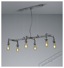 TRIO 307000688 GOTHAM 6 x E27 antik ez&uuml;st t&ouml;bb&aacute;g&uacute; f&uuml;ggeszt&eacute;k H&aacute;ztart&aacute;s / Otthon / K&uuml;lt&eacute;r - Vil&aacute;g&iacute;t&aacute;s / elektromoss&aacute;g - Fali / mennyezeti l&aacute;mpa - 395028
