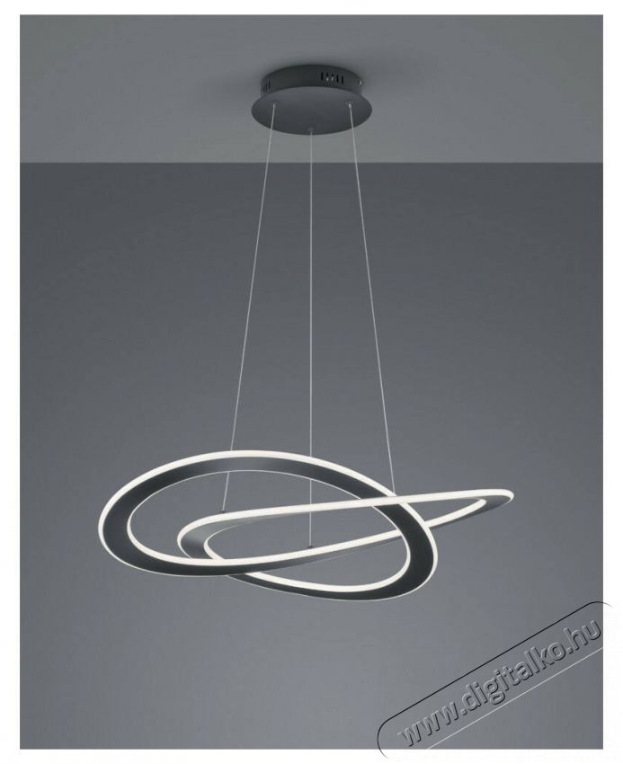 TRIO 321710142 OAKLAND 52W 5650lm 3000K antracit f&uuml;ggesztett l&aacute;mpatest H&aacute;ztart&aacute;s / Otthon / K&uuml;lt&eacute;r - Vil&aacute;g&iacute;t&aacute;s / elektromoss&aacute;g - Fali / mennyezeti l&aacute;mpa - 395032