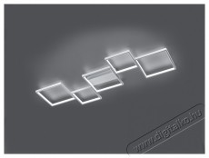 TRIO 627710505 Sorrento szürke fényerőszabályzós fali/mennyezeti LED lámpa Háztartás / Otthon / Kültér - Világítás / elektromosság - Fali / mennyezeti lámpa - 388584