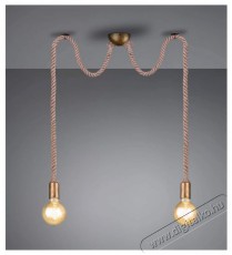 TRIO 310100204 Rope 2xE27 max 60W Vintage függeszték Háztartás / Otthon / Kültér - Világítás / elektromosság - Hangulat teremtő világítás - 388451