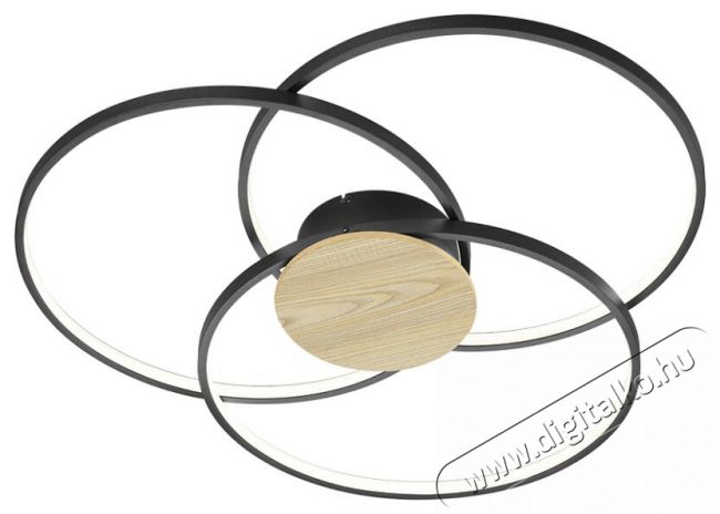 TRIO 673210332 Sedona fekete mennyezeti LED lámpa Háztartás / Otthon / Kültér - Világítás / elektromosság - Fali / mennyezeti lámpa - 388586
