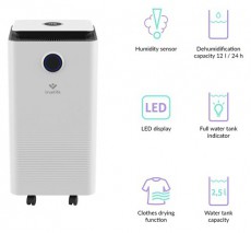 TRUELIFE AIR Dehumidifier DH5 Touch párátlanító Szépségápolás / Egészség - Légtisztító / párásító / párátlanító - Páramentesítő - 481274
