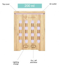 TRUELIFE AIR Diffuser D7 Bamboo diffúzor Szépségápolás / Egészség - Légtisztító / párásító / párátlanító - Párásító - 481102