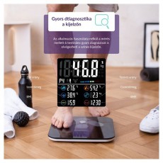 TRUELIFE FitScale W7 BT Black Bluetooth okosmérleg Szépségápolás / Egészség - Mérleg - Személy mérleg - 480224