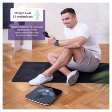 TRUELIFE FitScale W7 BT Black Bluetooth okosmérleg Szépségápolás / Egészség - Mérleg - Személy mérleg - 480224