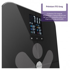 TRUELIFE FitScale W7 BT Black Bluetooth okosmérleg Szépségápolás / Egészség - Mérleg - Személy mérleg - 480224
