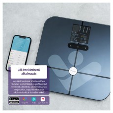TRUELIFE FitScale W7 BT Black Bluetooth okosmérleg Szépségápolás / Egészség - Mérleg - Személy mérleg - 480224