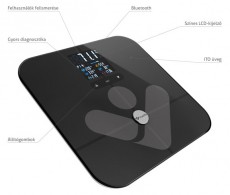 TRUELIFE FitScale W7 BT Black Bluetooth okosmérleg Szépségápolás / Egészség - Mérleg - Személy mérleg - 480224