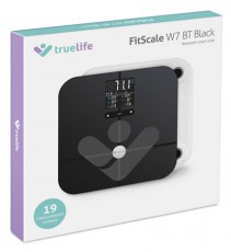TRUELIFE FitScale W7 BT Black Bluetooth okosmérleg Szépségápolás / Egészség - Mérleg - Személy mérleg - 480224