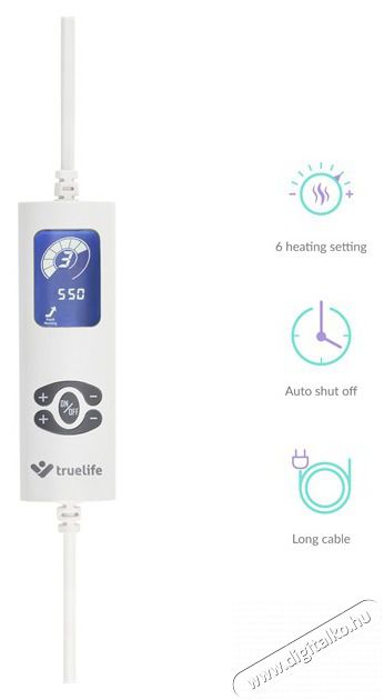 TRUELIFE HeatBlanket 1813 elektromos takar&oacute; Sz&eacute;ps&eacute;g&aacute;pol&aacute;s / Eg&eacute;szs&eacute;g - Meleg&iacute;t&eacute;s - Elektromos &aacute;gymeleg&iacute;tő - 480509
