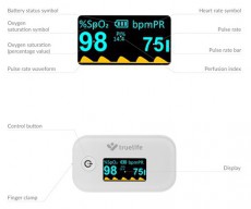 TRUELIFE Oximeter X3 pulzoxim&eacute;ter Sz&eacute;ps&eacute;g&aacute;pol&aacute;s / Eg&eacute;szs&eacute;g - V&eacute;rnyom&aacute;sm&eacute;rő - Kieg&eacute;sz&iacute;tő - 484069