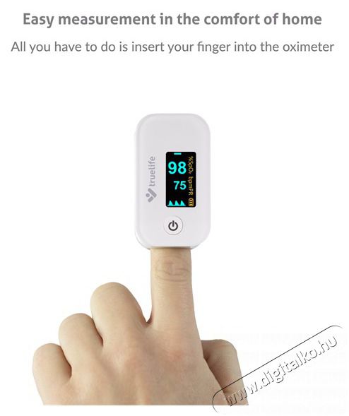 TRUELIFE Oximeter X3 pulzoxim&eacute;ter Sz&eacute;ps&eacute;g&aacute;pol&aacute;s / Eg&eacute;szs&eacute;g - V&eacute;rnyom&aacute;sm&eacute;rő - Kieg&eacute;sz&iacute;tő - 484069