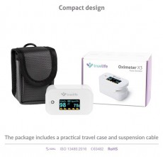 TRUELIFE Oximeter X3 pulzoxim&eacute;ter Sz&eacute;ps&eacute;g&aacute;pol&aacute;s / Eg&eacute;szs&eacute;g - V&eacute;rnyom&aacute;sm&eacute;rő - Kieg&eacute;sz&iacute;tő - 484069