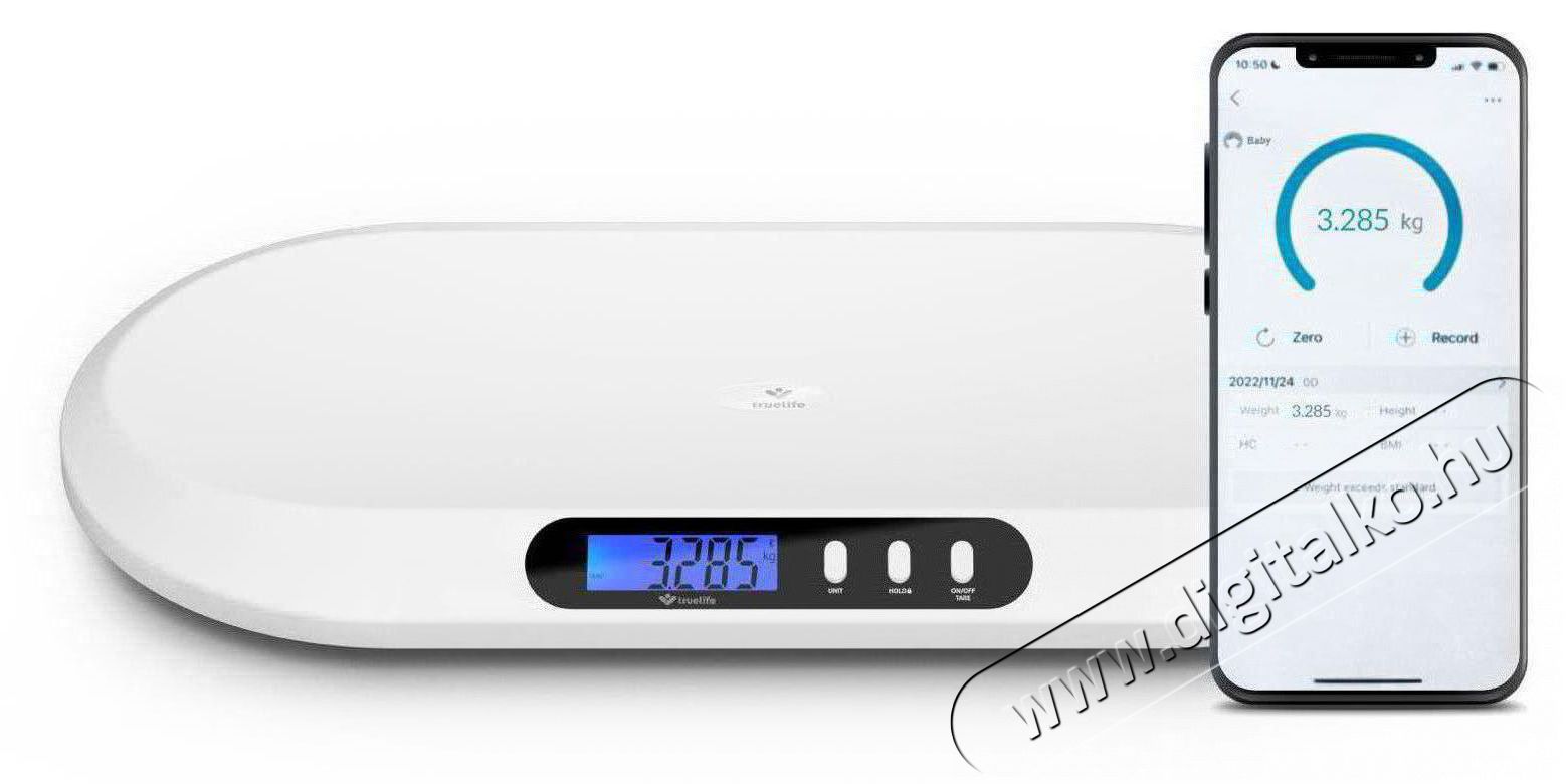 TRUELIFE BabyScale B5 BT babam&eacute;rleg Sz&eacute;ps&eacute;g&aacute;pol&aacute;s / Eg&eacute;szs&eacute;g - Baba mama term&eacute;k - Baba m&eacute;rleg - 485900