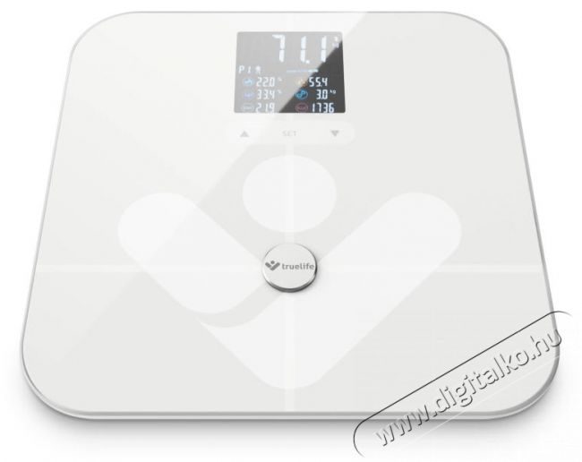 TRUELIFE FitScale W7 BT White Bluetooth okosmérleg Szépségápolás / Egészség - Mérleg - Személy mérleg - 485901