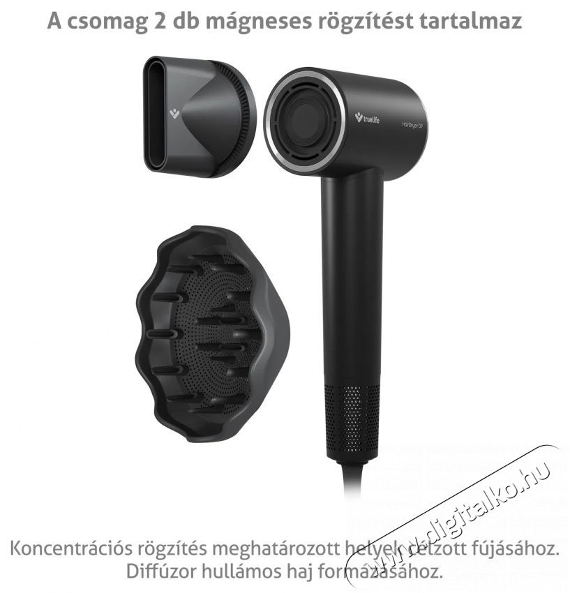 TRUELIFE HairDryer D9 Sz&eacute;ps&eacute;g&aacute;pol&aacute;s / Eg&eacute;szs&eacute;g - Haj&aacute;pol&aacute;s - Hajsz&aacute;r&iacute;t&oacute; - 510711