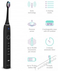 TRUELIFE SonicBrush Clean70 UV Elektromos fogkefe Sz&eacute;ps&eacute;g&aacute;pol&aacute;s / Eg&eacute;szs&eacute;g - Sz&aacute;j / fog &aacute;pol&aacute;s - Elektromos fogkefe - 526500