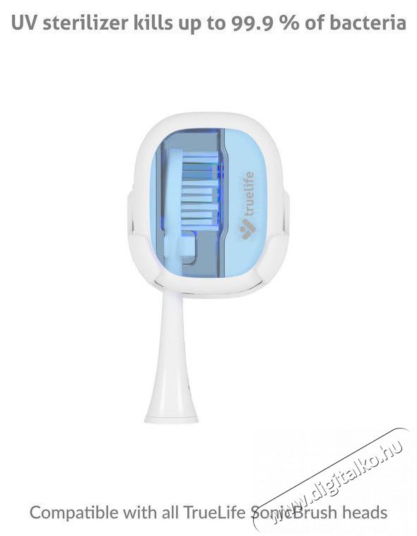 TRUELIFE SonicBrush GL UV Elektromos fogkefe Sz&eacute;ps&eacute;g&aacute;pol&aacute;s / Eg&eacute;szs&eacute;g - Sz&aacute;j / fog &aacute;pol&aacute;s - Elektromos fogkefe - 526510