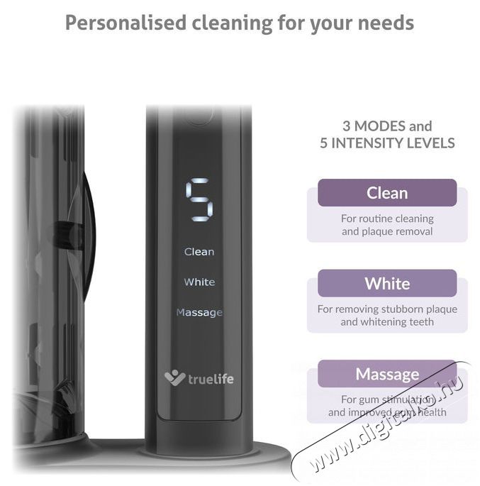 TRUELIFE SonicBrush K150 UV Elektromos fogkefe Sz&eacute;ps&eacute;g&aacute;pol&aacute;s / Eg&eacute;szs&eacute;g - Sz&aacute;j / fog &aacute;pol&aacute;s - Elektromos fogkefe - 526512