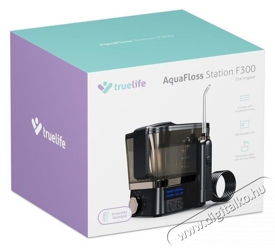TRUELIFE AquaFloss Station F300 Black Elektromos sz&aacute;jzuhany Sz&eacute;ps&eacute;g&aacute;pol&aacute;s / Eg&eacute;szs&eacute;g - Sz&aacute;j / fog &aacute;pol&aacute;s - Sz&aacute;jzuhany - 540551