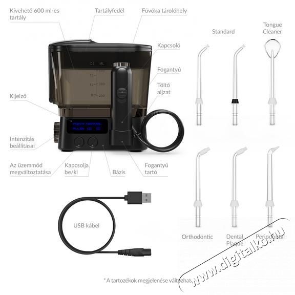 TRUELIFE AquaFloss Station F300 Black Elektromos sz&aacute;jzuhany Sz&eacute;ps&eacute;g&aacute;pol&aacute;s / Eg&eacute;szs&eacute;g - Sz&aacute;j / fog &aacute;pol&aacute;s - Sz&aacute;jzuhany - 540551