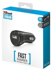 Trust 12W USB autós gyorstöltő (21711) Mobil / Kommunikáció / Smart - Mobiltelefon kiegészítő / tok - Hálózati-, autós töltő - 318099