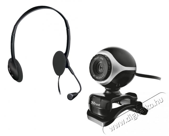 Trust Exis Chatpack (17028) - fekete Iroda és számítástechnika - Webkamera - 307398