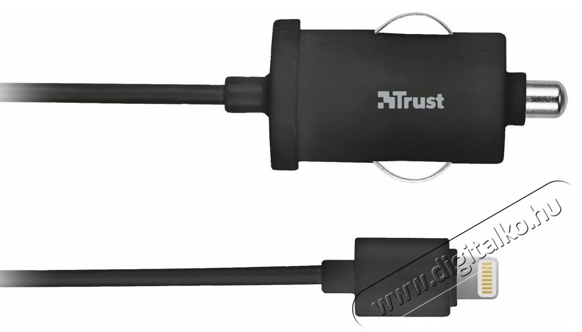 Trust autós töltő iPad mini, iPhone, iPod készülékekhez 5W (19163) Mobil / Kommunikáció / Smart - Mobiltelefon kiegészítő / tok - Hálózati-, autós töltő - 307364