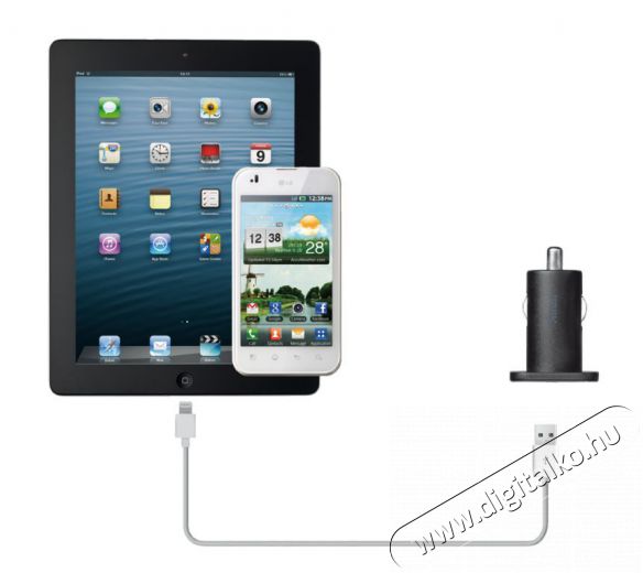 Trust autós adapter USB - 5W (19166) Mobil / Kommunikáció / Smart - Mobiltelefon kiegészítő / tok - Hálózati-, autós töltő - 307367