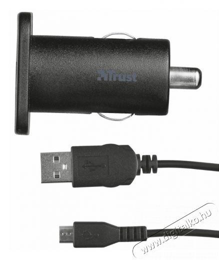 Trust autós töltő mikro USB kábel (19347) Mobil / Kommunikáció / Smart - Mobiltelefon kiegészítő / tok - Hálózati-, autós töltő - 307365