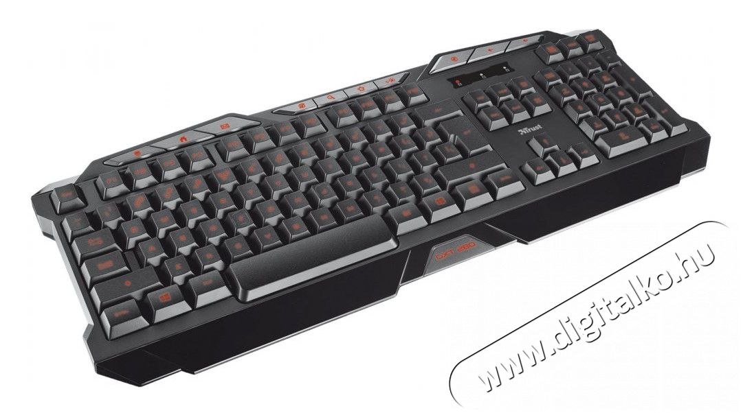 Trust GXT 280 LED Illuminated Gamer billentyűzet (19473) Iroda és számítástechnika - Billentyűzet / billentyűzet szett - Vezetékes - 307417