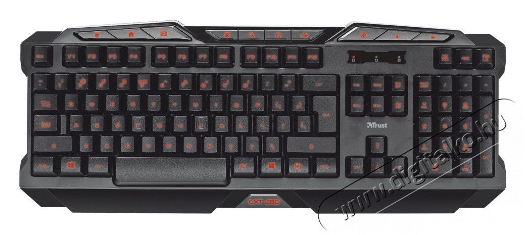 Trust GXT 280 LED Illuminated Gamer billentyűzet (19473) Iroda és számítástechnika - Billentyűzet / billentyűzet szett - Vezetékes - 307417