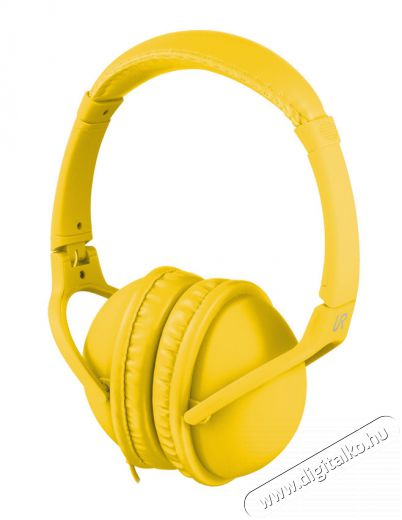 Trust Urban Revolt Duga fejhallgató (19623) - sárga Audio-Video / Hifi / Multimédia - Fül és Fejhallgatók - Fejhallgató mikrofonnal / headset - 306477