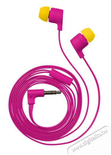 Trust Flash Reflecting In-ear fülhallgató (19934) - magenta Audio-Video / Hifi / Multimédia - Fül és Fejhallgatók - Fülhallgató mikrofonnal / headset - 307404
