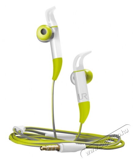 Trust Fit In-ear Sports heatset (20320) - zöld Audio-Video / Hifi / Multimédia - Fül és Fejhallgatók - Fülhallgató mikrofonnal / headset - 307401