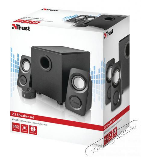 Trust Avedo 2.1 PC hangszóró (20440) Iroda és számítástechnika - PC hangszóró / hangfal - 306491