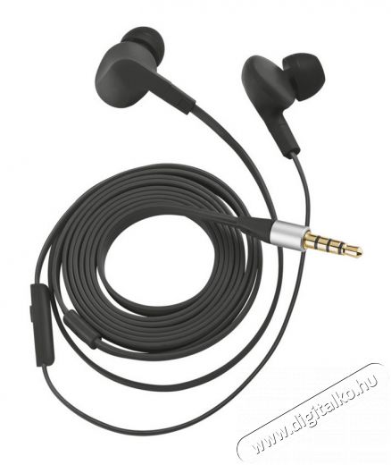 Trust Aurus Waterproof In-ear headset (20834) - fekete Audio-Video / Hifi / Multimédia - Fül és Fejhallgatók - Fülhallgató mikrofonnal / headset - 306486