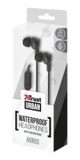 Trust Aurus Waterproof In-ear headset (20834) - fekete Audio-Video / Hifi / Multimédia - Fül és Fejhallgatók - Fülhallgató mikrofonnal / headset - 306486