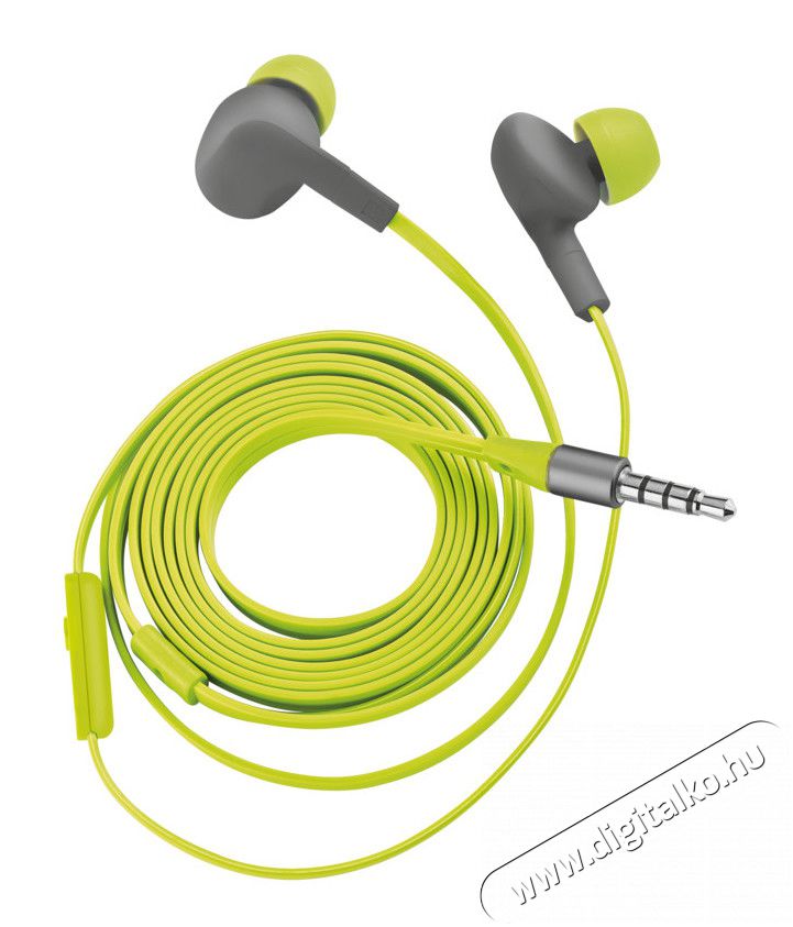 Trust Aurus Waterproof In-ear fülhallgató (20836) - zöld Audio-Video / Hifi / Multimédia - Fül és Fejhallgatók - Fülhallgató mikrofonnal / headset - 306488