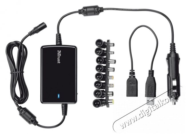 Trust 70W Thin fekete notebook & telefon autóstöltő - 18065 Egyéb - Nem forgalmazzuk ! - 313278