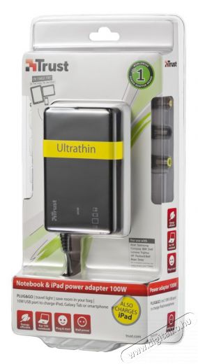 Trust 90W Thin notebook adapter + USB (18463) Egyéb - Nem forgalmazzuk ! - 320039