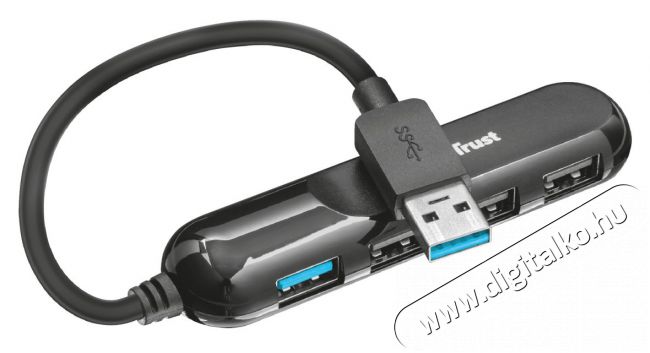 Trust Aliva 4 portos USB 3.1 HUB (22260) Iroda és számítástechnika - Notebook kiegészítő - USB hub / elosztó - 339662