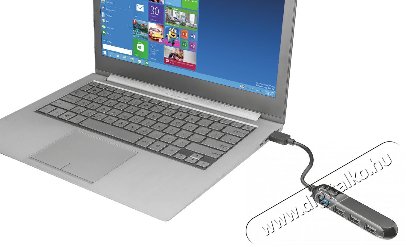 Trust Aliva 4 portos USB 3.1 HUB (22260) Iroda és számítástechnika - Notebook kiegészítő - USB hub / elosztó - 339662