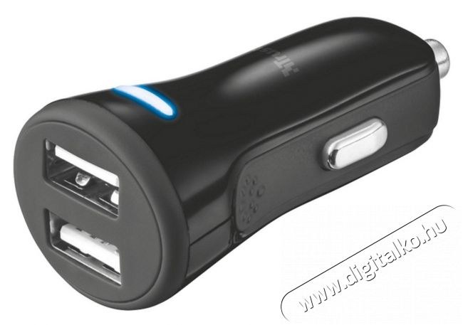 Trust autós töltő okostelefonokhoz és tabletekhez 2 USB port 20W fekete (20572) Mobil / Kommunikáció / Smart - Mobiltelefon kiegészítő / tok - Hálózati-, autós töltő - 334289