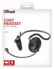 Trust Cinto Chat fejhallgató (21666) Audio-Video / Hifi / Multimédia - Fül és Fejhallgatók - Fejhallgató mikrofonnal / headset - 319585
