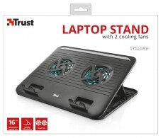 Trust Cyclone 16" notebook hűtőpad (17866) Iroda és számítástechnika - Notebook kiegészítő - USB laptop hűtő - 316940