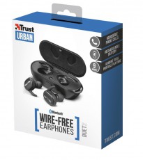 Trust Duet2 Bluetooth fülhallgató headset - fekete (22864) Audio-Video / Hifi / Multimédia - Fül és Fejhallgatók - Fülhallgató mikrofonnal / headset - 348518