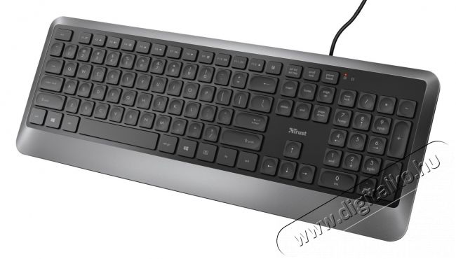 Trust Erou Silent USB HUN billentyűzet (23515) - fekete Iroda és számítástechnika - Billentyűzet / billentyűzet szett - Vezetékes - 351494