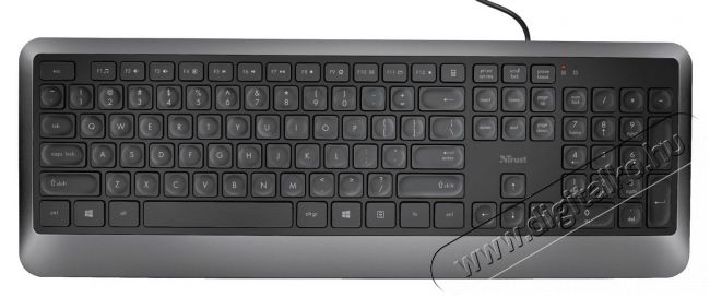 Trust Erou Silent USB HUN billentyűzet (23515) - fekete Iroda és számítástechnika - Billentyűzet / billentyűzet szett - Vezetékes - 351494